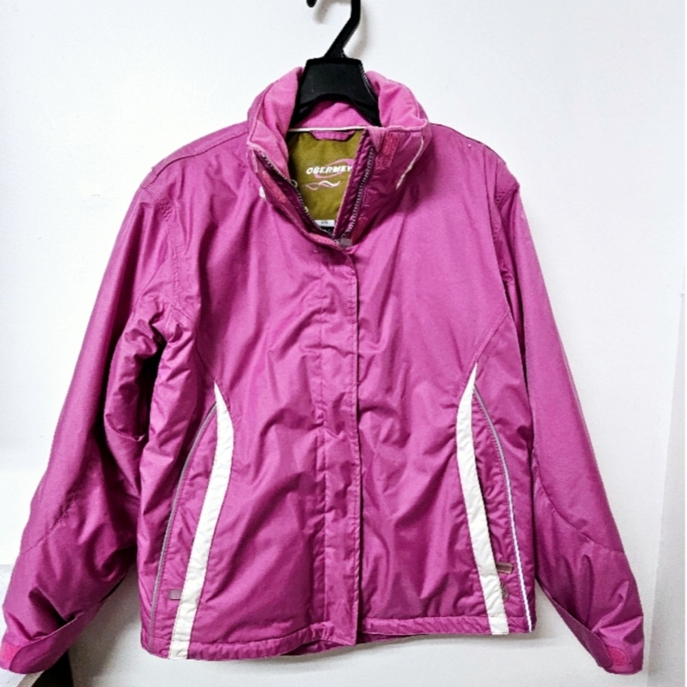 OBERMEYER Pink Ski Jacket with Water-Resistant Finish